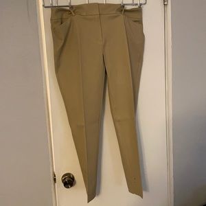 Tan ankle pants New York and Company